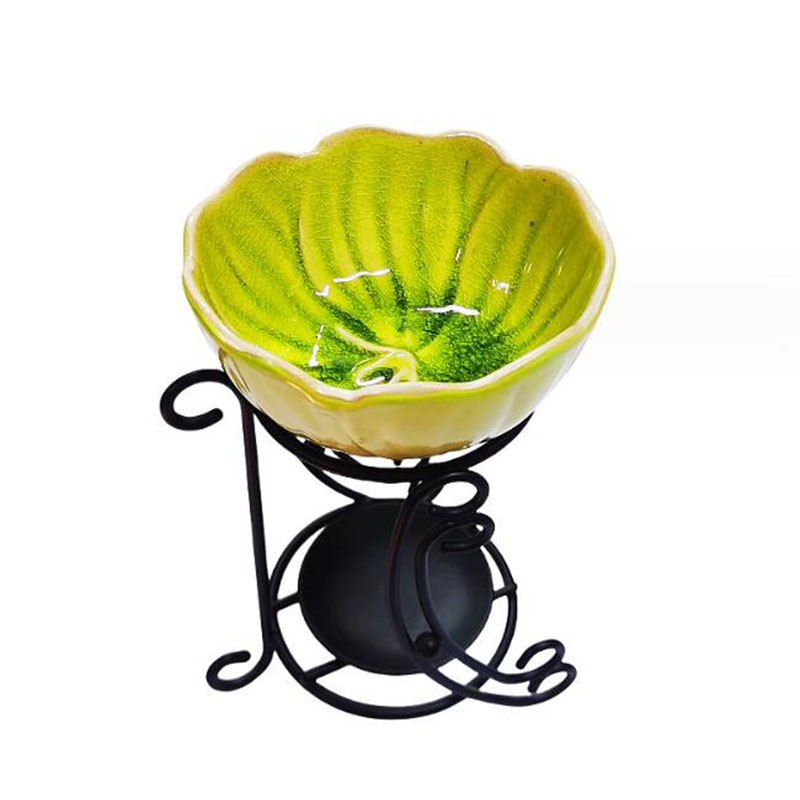 Home Fragrance Oils For Oil Burners - Ceramic Narcissus Aroma Burner Iron Rack